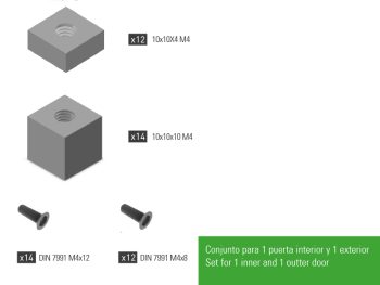 HERRAJE UNIÓN FALDÓN SUPERIOR - INFERIOR