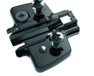 BASE AVIÓN HETTICH BLACK CON REGULACIÓN EXCÉNTRICA