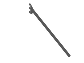 CARTELA BALDA INCLINADA 38,1 mm (1 1/2”) x 356 mm (14”)