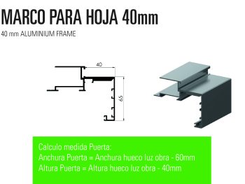 MARCO PARA HOJA 40mm