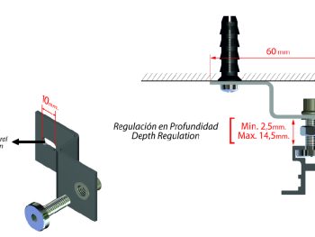 SOPORTE FIJACIÓN PARED SIMPLE