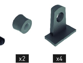 HERRAJE CARTELA BALDA DOBLE