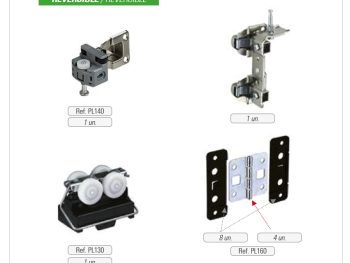 KIT PARA 1 PUERTA PLEGABLE ( 2 HOJAS )