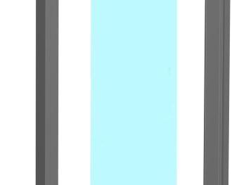 KIT DE PUERTA ABATIBLE BT10mm. CORTE RECTO