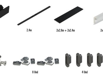 KIT DE MARCO PARA CIERRE MAGNÉTICO PUERTA DOBLE