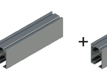 KIT PORTACARRIL DOBLE + GUIA PLADUR PLUS DESMONTABLE + TORNILLERIA