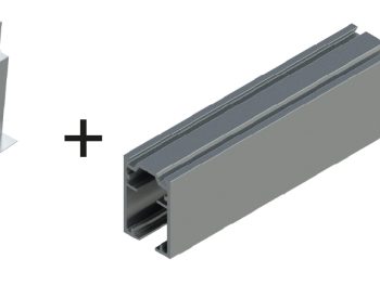 KIT PORTACARRIL SIMPLE + GUIA PLADUR PLUS DESMONTABLE + TORNILLERÍA