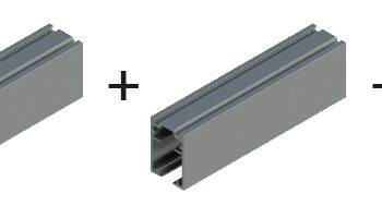 KIT PORTACARRIL TRIPLE + GUIAS PLADUR PLUS DESMONTABLE + TORNILLERIA