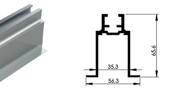 PORTACARRIL SIMPLE GUÍA PLADUR PLUS DESMONTABLE